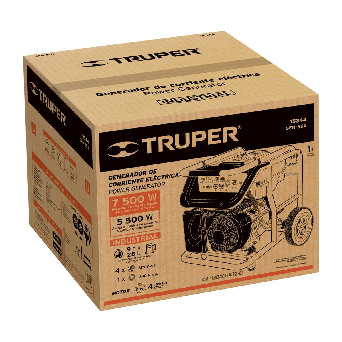 Caja de empaque de repuesto para GEN-55X, TRUPER — foto oficial 1