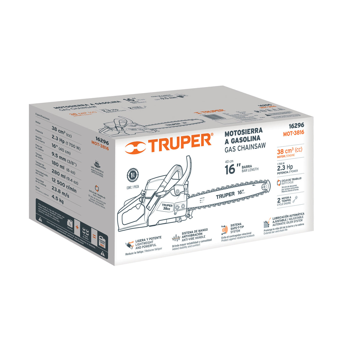 Caja de empaque de repuesto para MOT-3816, TRUPER — foto oficial 2