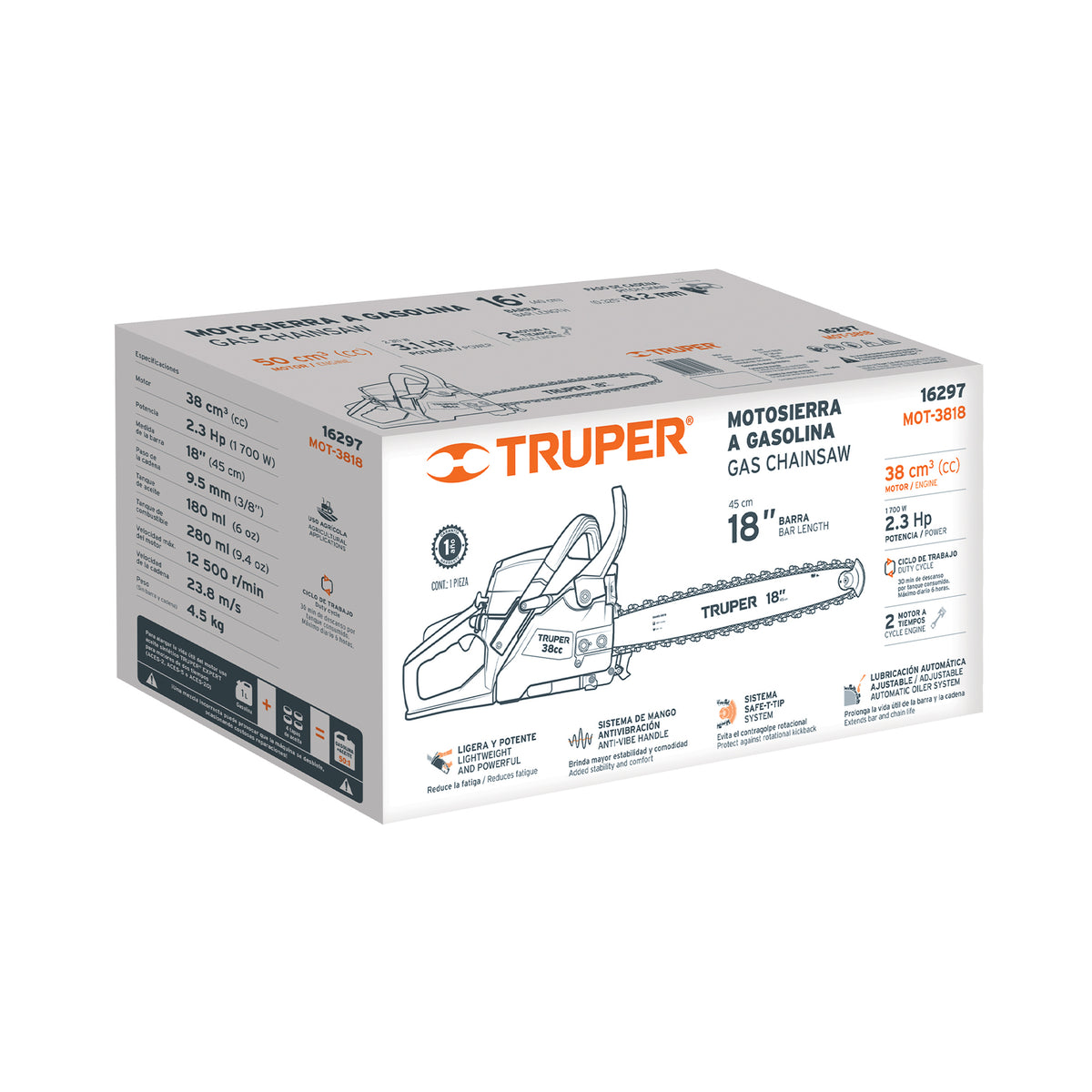 Caja de empaque de repuesto para MOT-3818, TRUPER — foto oficial 1