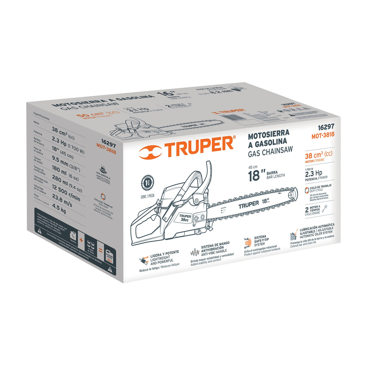 Caja de empaque de repuesto para MOT-3818, TRUPER — foto oficial 2