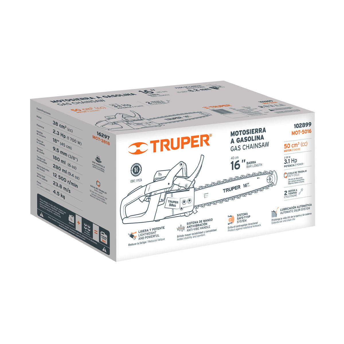 Caja de empaque de repuesto para MOT-5016, TRUPER — foto oficial 1