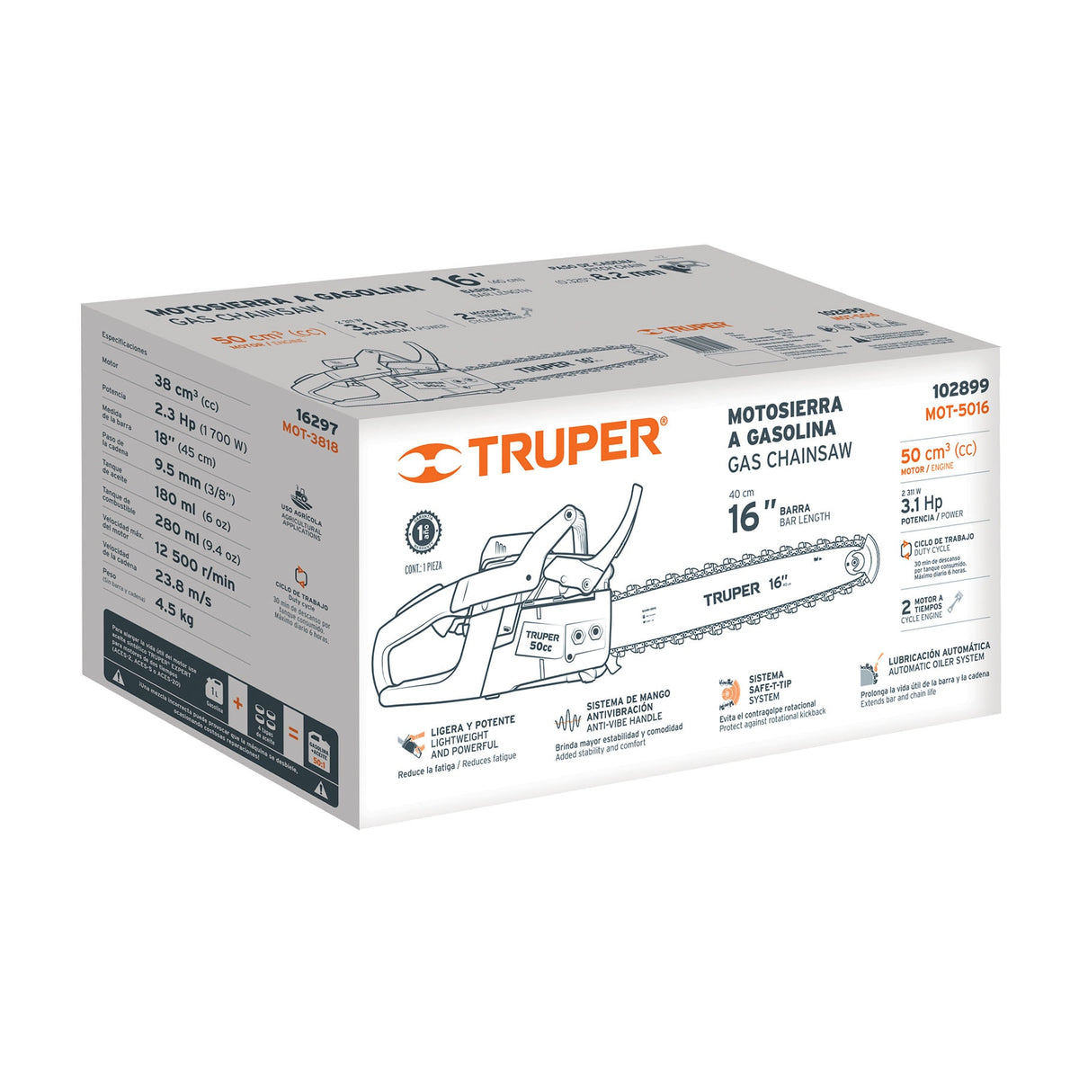 Caja de empaque de repuesto para MOT-5016, TRUPER — foto oficial 2