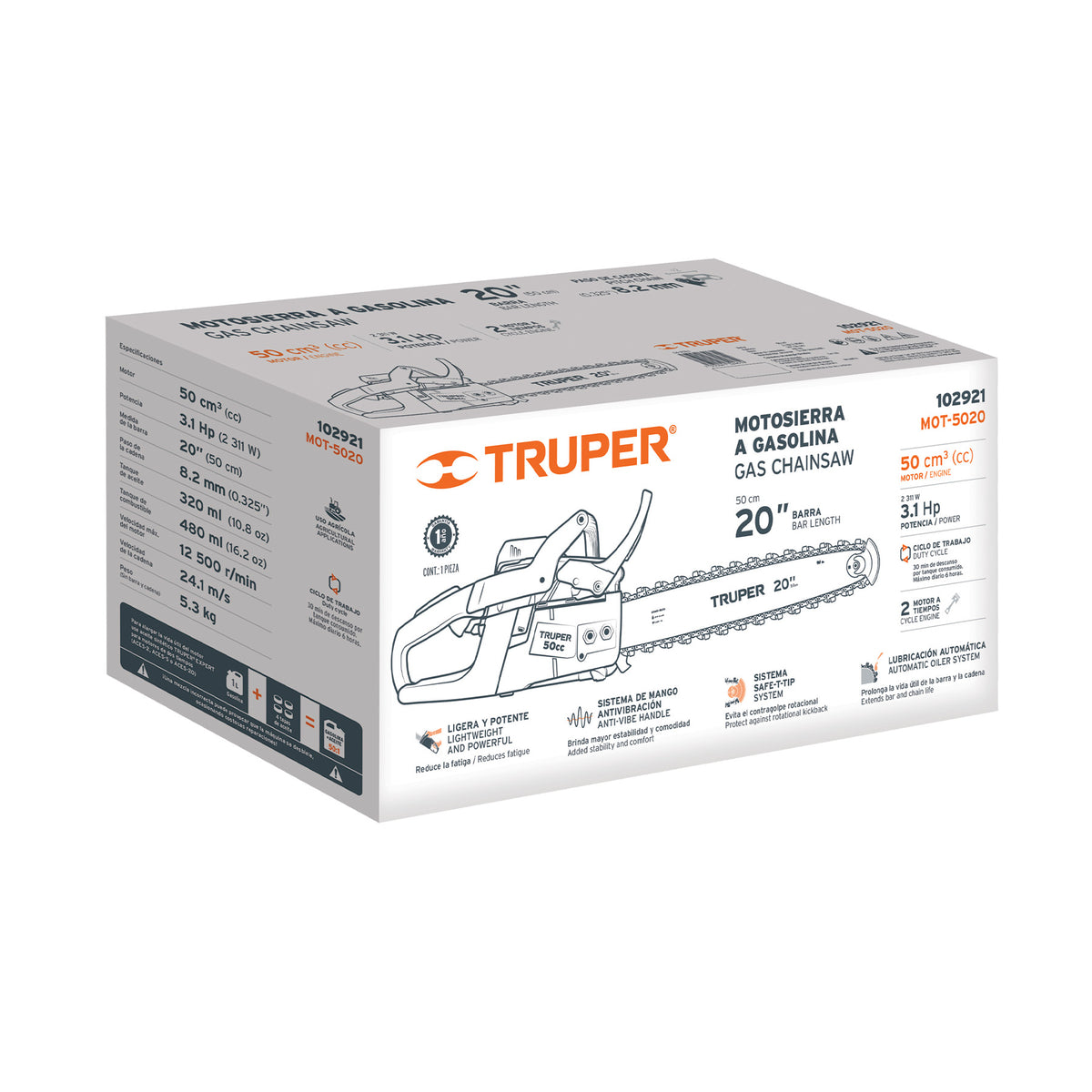 Caja de empaque de repuesto para MOT-5020, TRUPER — foto oficial 1