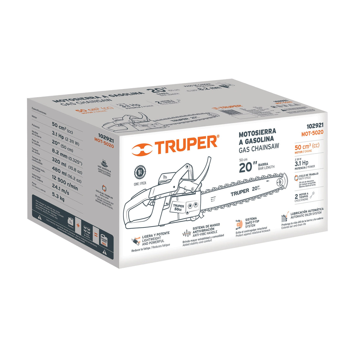Caja de empaque de repuesto para MOT-5020, TRUPER — foto oficial 2