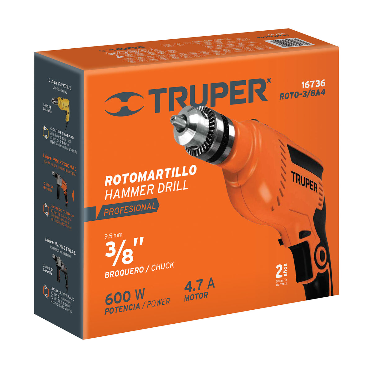 Caja de empaque de repuesto para ROTO-3/8A4, TRUPER — foto oficial 2
