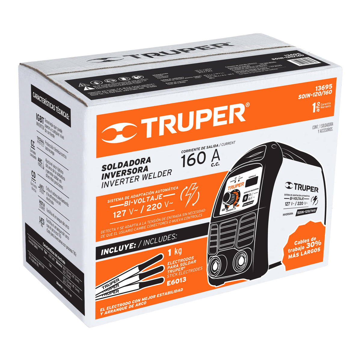 Caja de empaque de repuesto para SOIN-120/160, TRUPER — foto oficial 1
