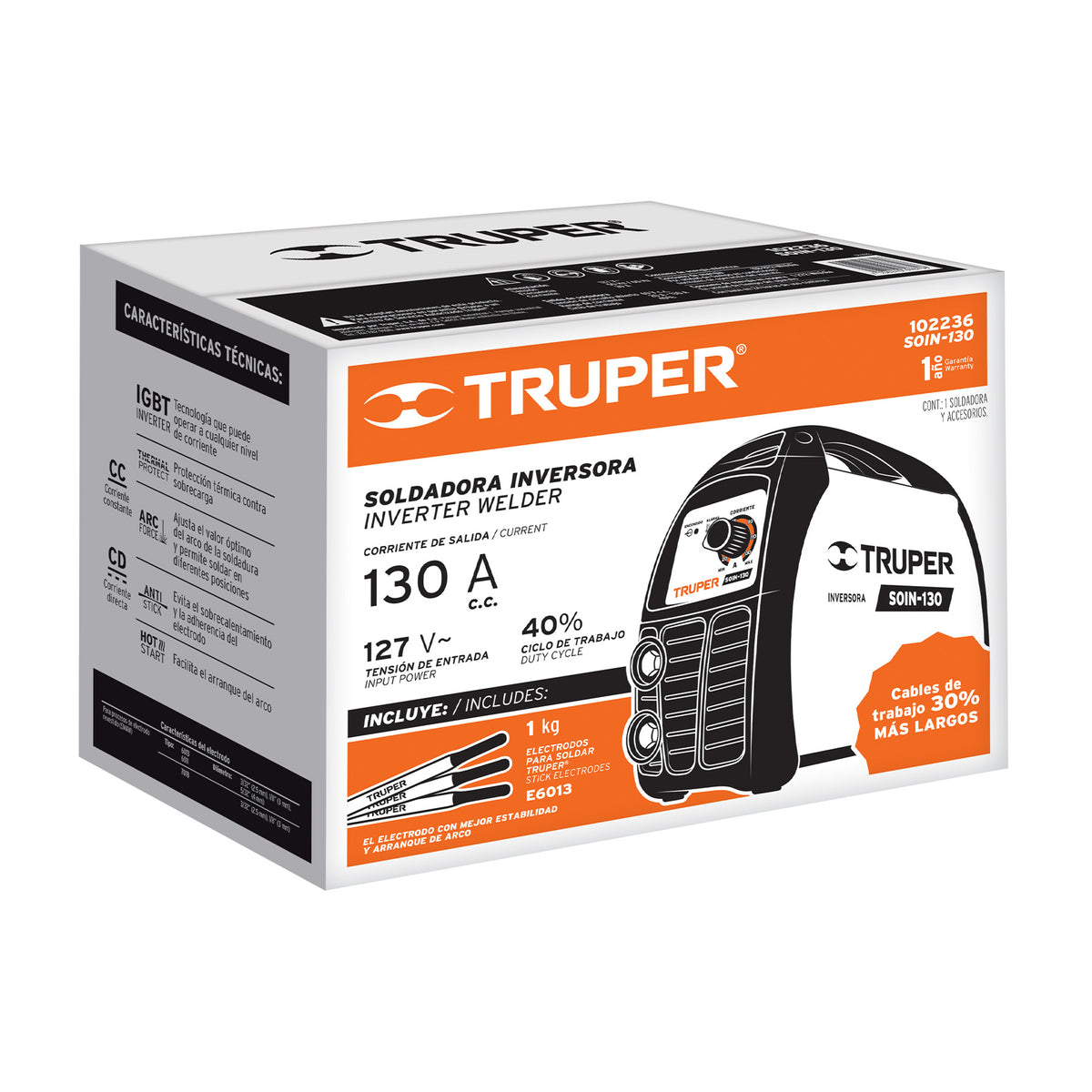 Caja de empaque de repuesto para SOIN-130, TRUPER — foto oficial 1
