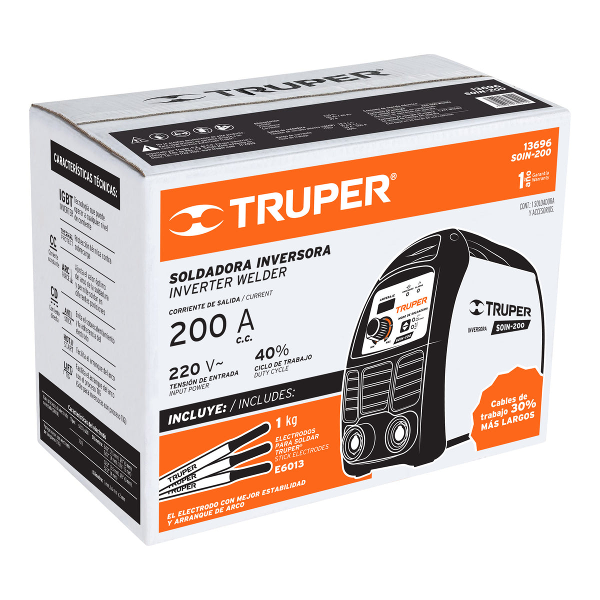 Caja de empaque de repuesto para SOIN-200, TRUPER — foto oficial 1
