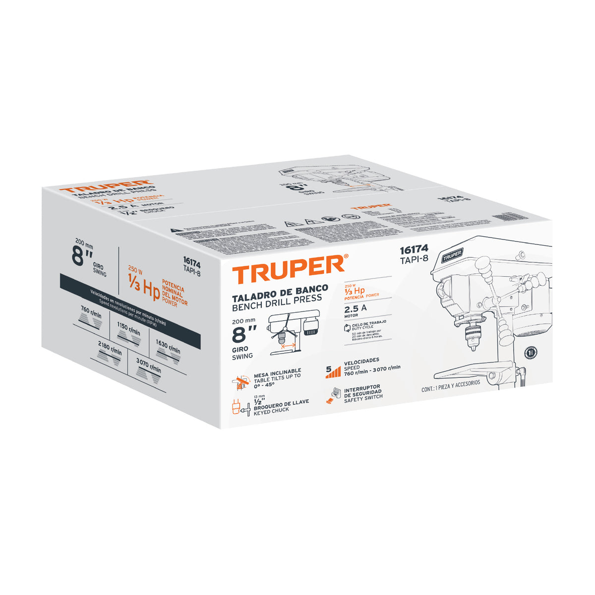Caja de empaque de repuesto para TAPI-8, TRUPER — foto oficial 1