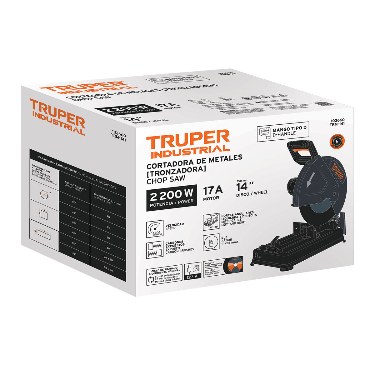 Caja de empaque de repuesto para TRM-141, TRUPER — foto oficial 1