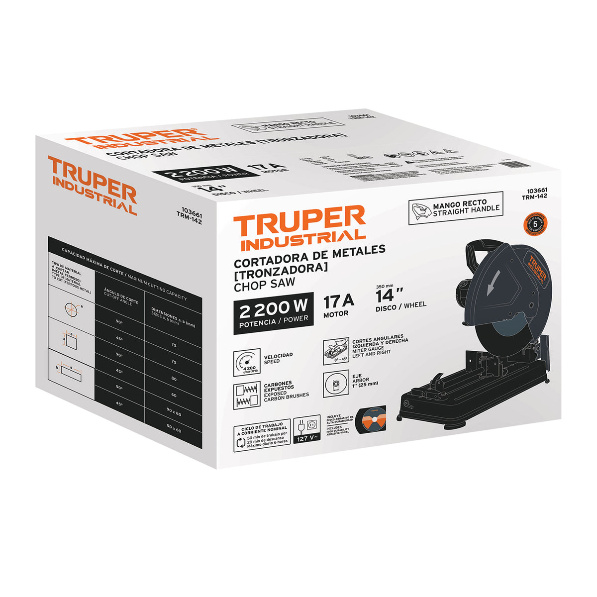 Caja de empaque de repuesto para TRM-142, TRUPER — foto oficial 1