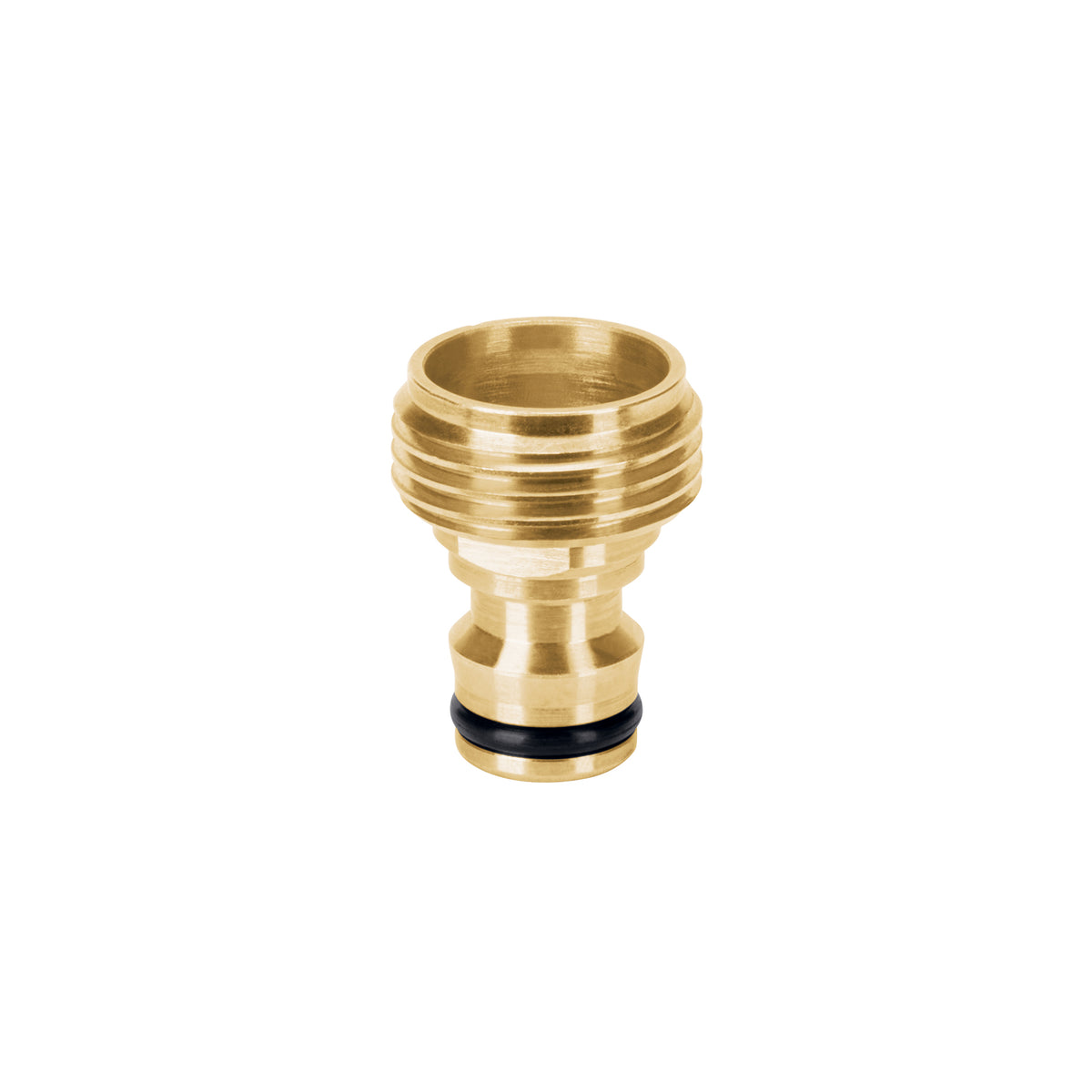 Conector 3/4' rápido macho de latón, sistema click, TRUPER — foto oficial 1