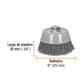 Carda copa 5' alambre ondulado grueso, Multi-rosca, TRUPER, Truper, SKU 100870 — vista 4