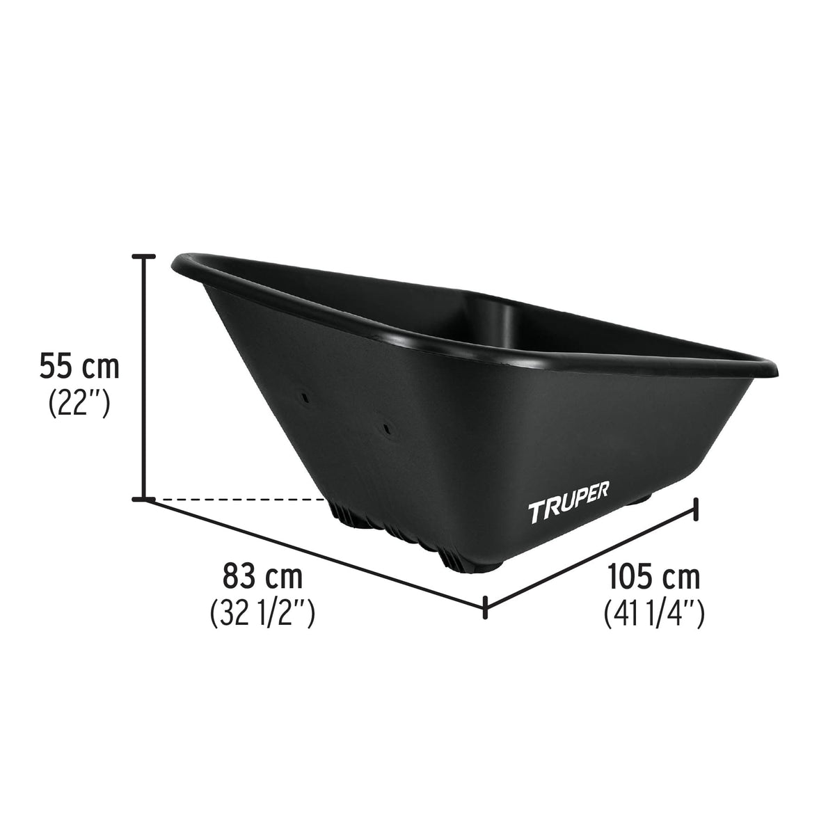 Concha plástica para carretilla TP-8, TRUPER, Truper, SKU 100754 — vista 3