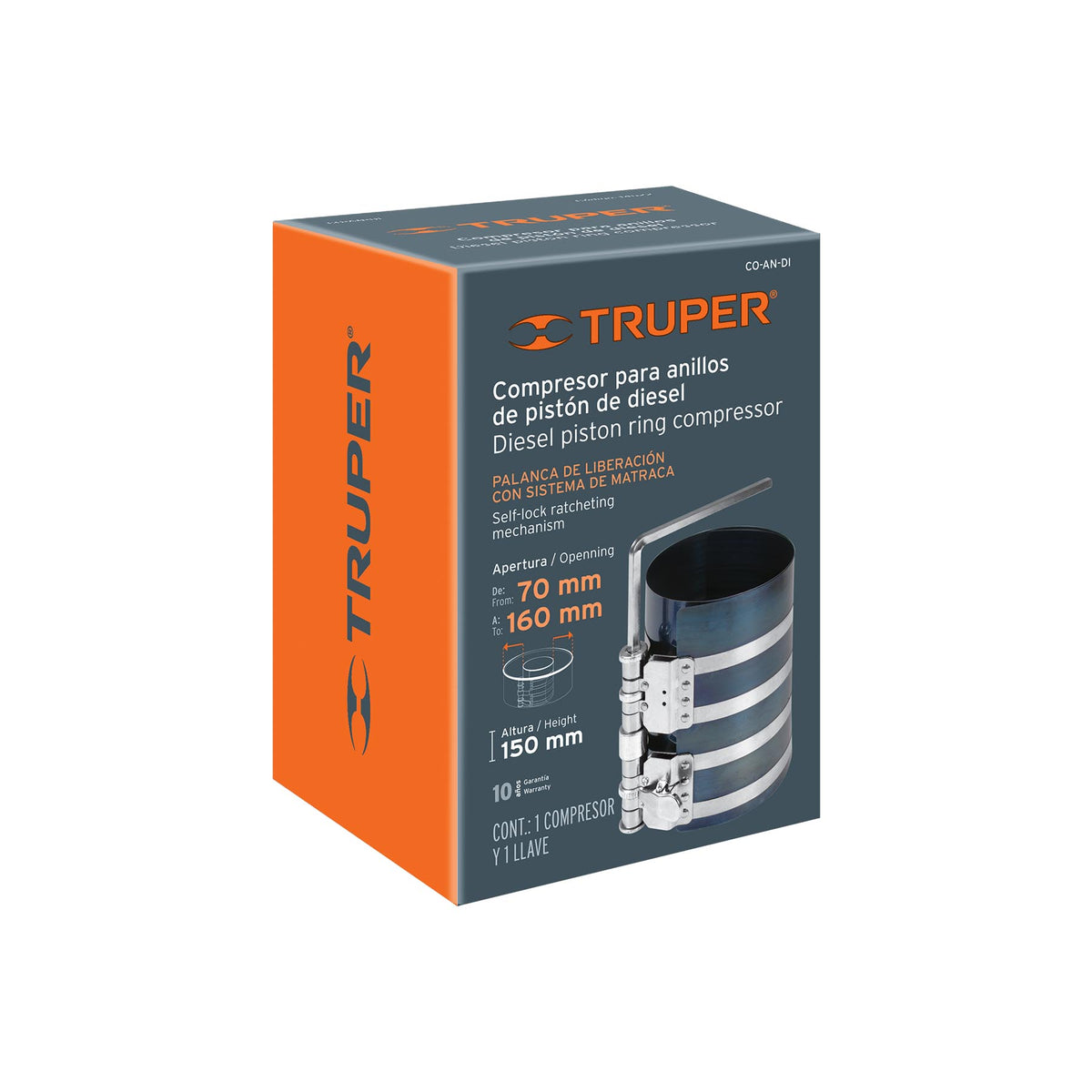 Compresor para anillos diesel TRUPER — foto oficial 2