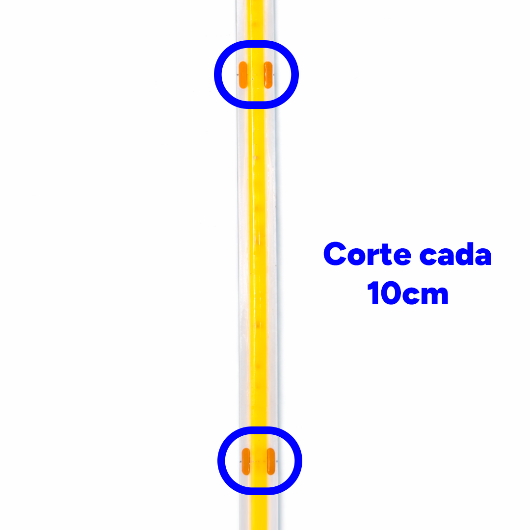 TIRA LED COB 127V 100W 6,000LM 10M 240 LEDS/M IP44 65K LUZ FRÍA WINLED WTI-201