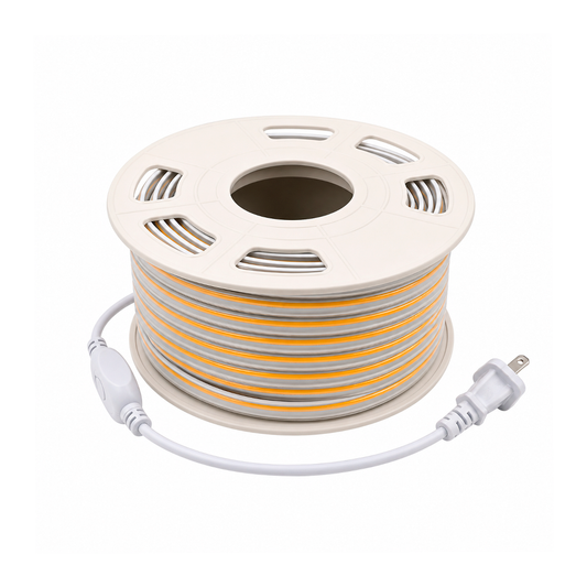 ROLLO 25M TIRA COB LED CONTINUO 300W 127V 30K LUZ CÁLIDA LUMICRAFT COB127VWW