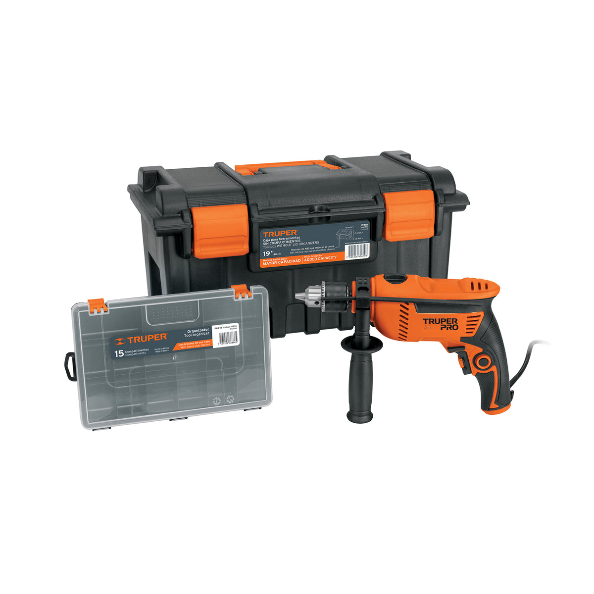 Rotomartillo/destornillador 1/2' 650W,caja herramienta y org — foto oficial 1