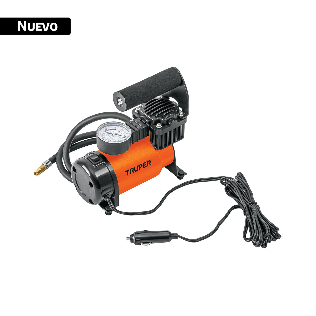 Inflador portátil 12 V para auto, TRUPER — foto oficial 1
