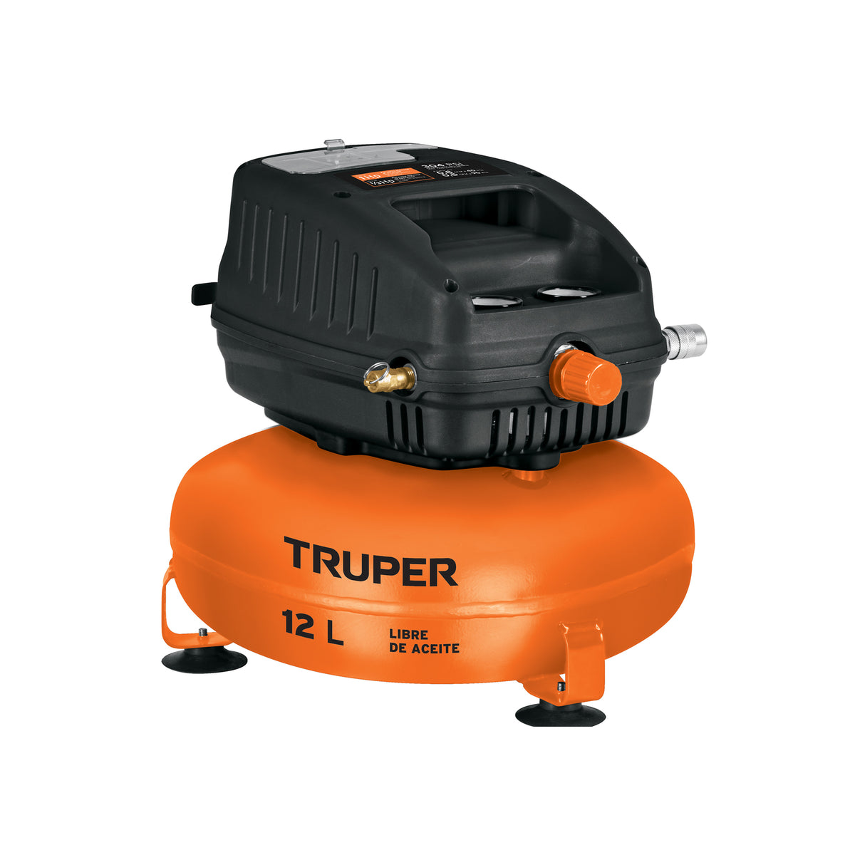 Compresor libre de aceite 12L 1HP 127V TRUPER — foto oficial 1