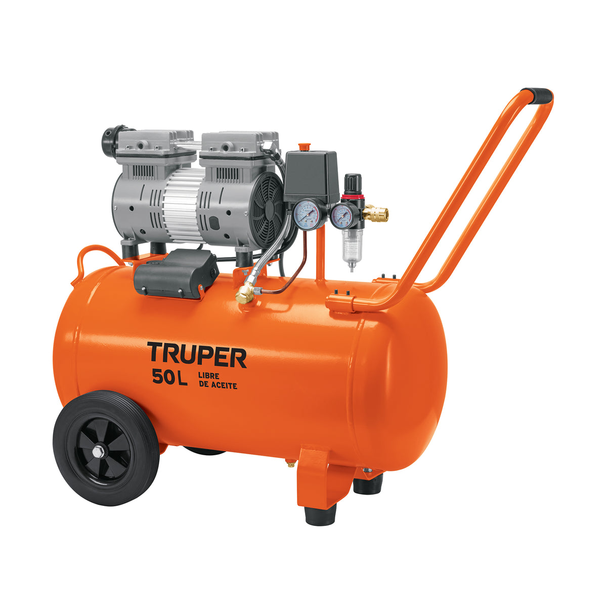 Compresor de aire, silencioso libre de aceite, 50 L, 2 HP — foto oficial 1