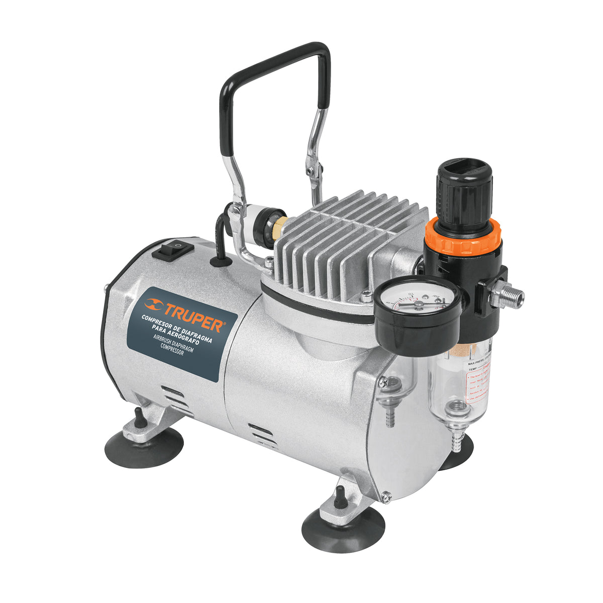 Compresor libre de aceite para aerografo1/5HP127V TRUPER — foto oficial 1