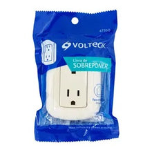 CONTACTO SOBREPONER DUPLEX 2 POLOS + TIERRA ABS VOLTECK 47350 COSO-DA-2