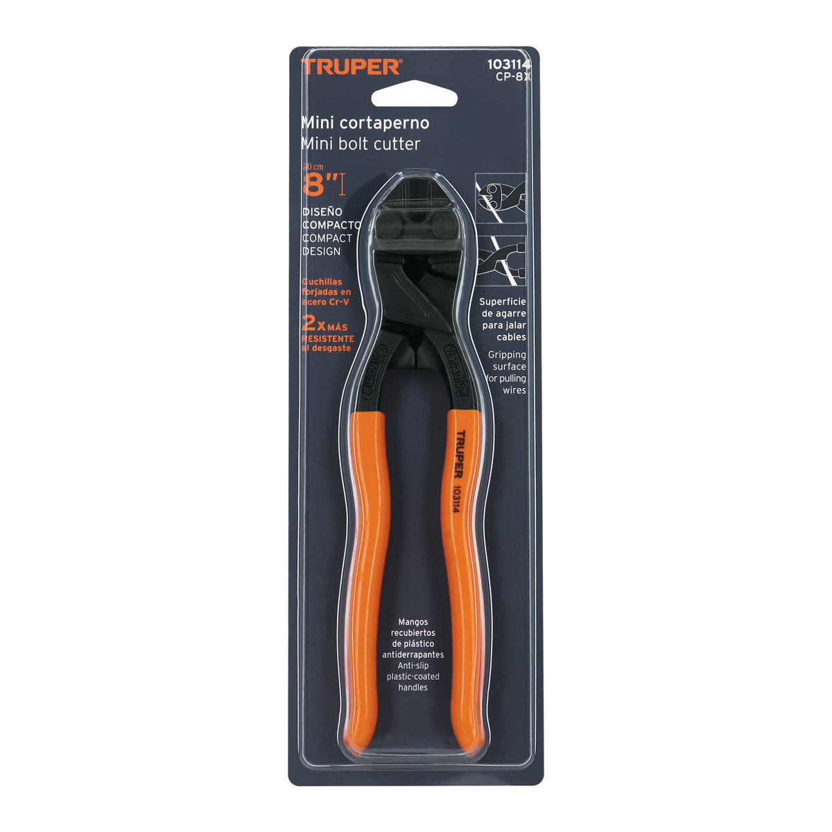 Cortapernos 8', profesional, a una mano, TRUPER, Truper, SKU 103114 — vista 2