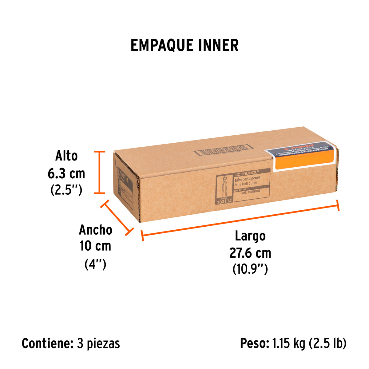 Cortapernos 8', profesional, a una mano, TRUPER, Truper, SKU 103114 — vista 6