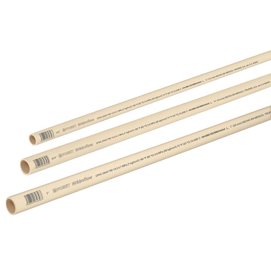 TUBO DE 1/2" CPVC HIDRÁULICO RD 13.5 3 M FOSET 45042 CPVC-001