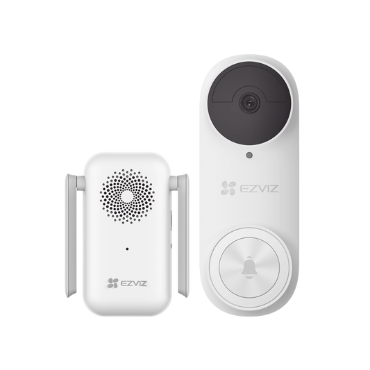 Timbre con Cámara Wi-Fi (Doorbell) de Batería Recargable / Uso Exterior Con Protección (IP65) / Cámara 3 Megapíxel / Llamada a la App / Incluye Timbre Para Interior Con Timbres Seleccionables / Ranura