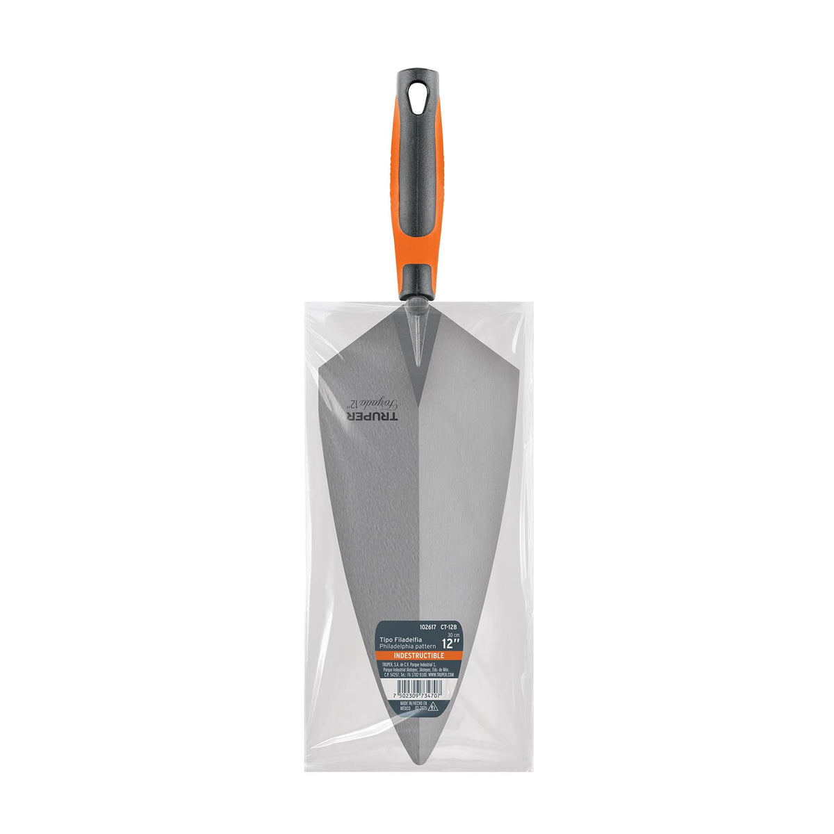 Cuchara para albañil 12' forjada tipo Filadelfia,mgo Comfort, Truper, SKU 102617 — vista 2
