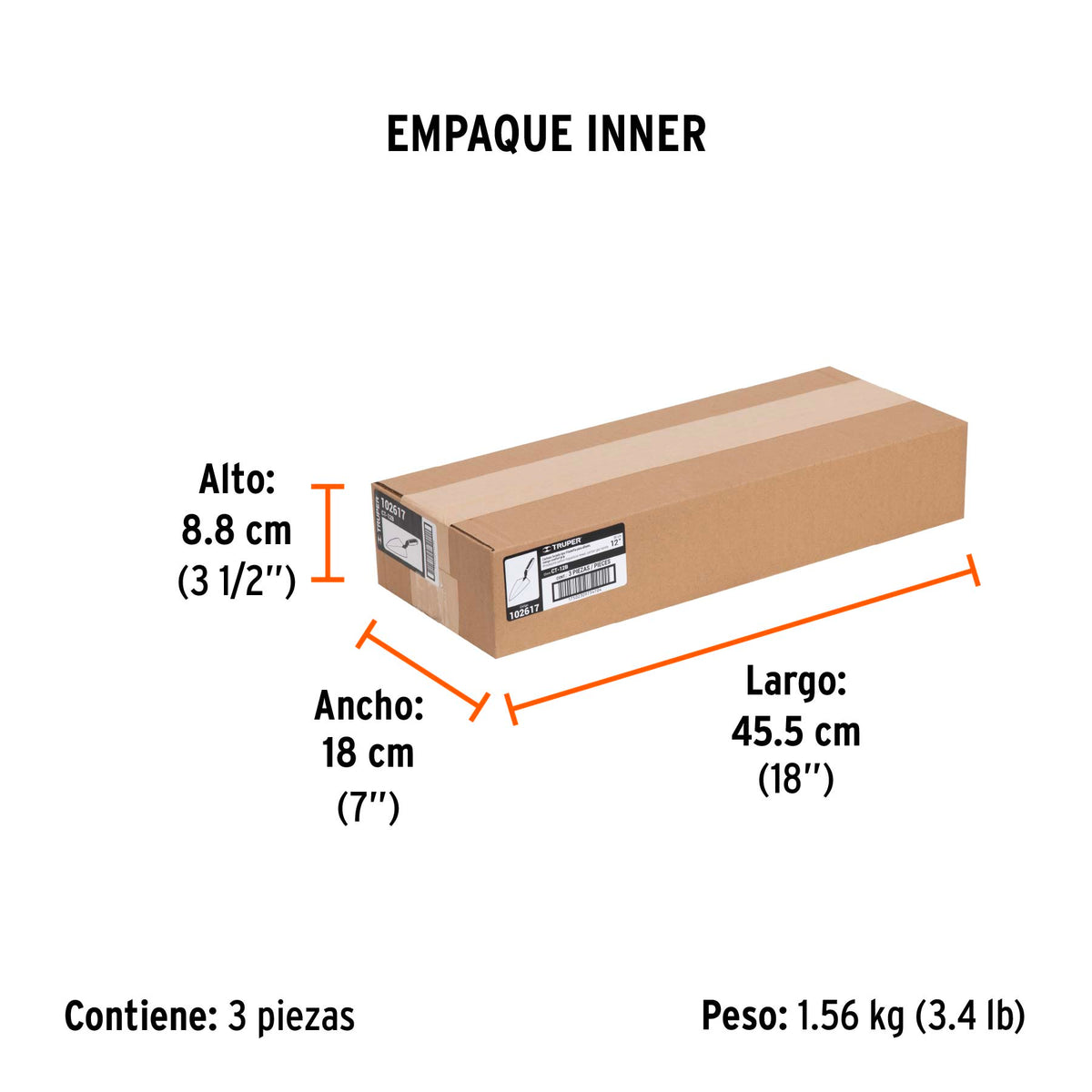 Cuchara para albañil 12' forjada tipo Filadelfia,mgo Comfort, Truper, SKU 102617 — vista 6