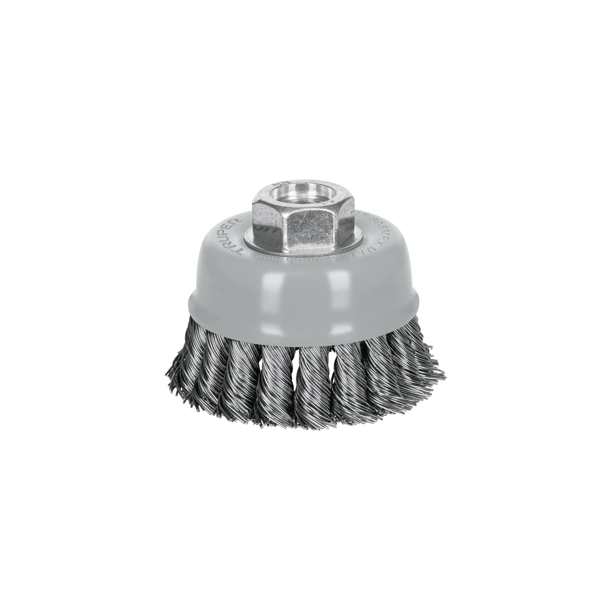 Carda copa 3' alambre trenzado grueso, Multi-rosca, TRUPER, Truper, SKU 100854