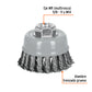 Carda copa 3' alambre trenzado grueso, Multi-rosca, TRUPER, Truper, SKU 100854 — vista 3