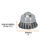 Carda copa 3' alambre trenzado fino, Multi-rosca, TRUPER, Truper, SKU 100851 — vista 4