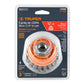 CARDA COPA 3" ALAMBRE TRENZADO FINO EJE 5/8"-11 TRUPER 14186 CT-608