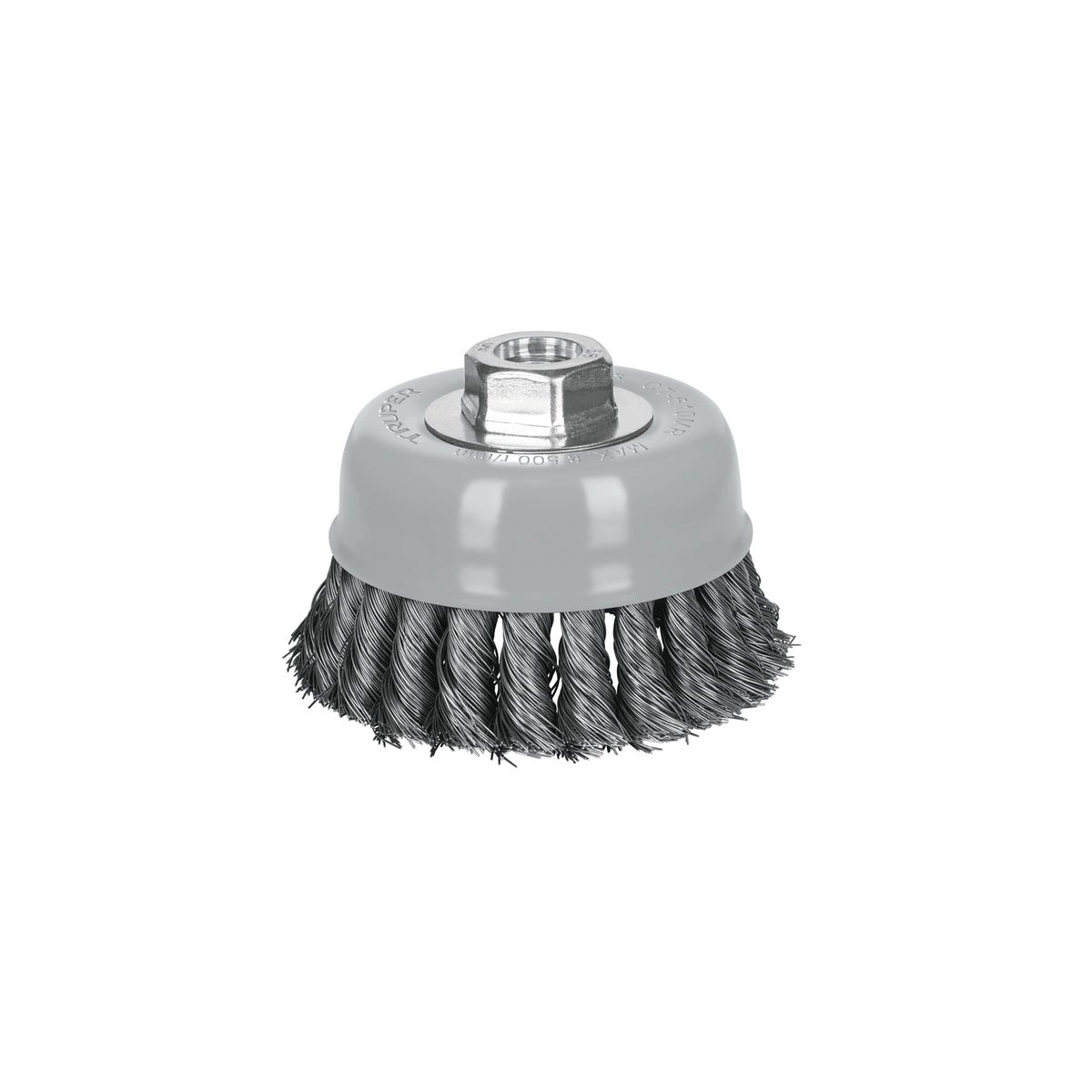 Carda copa 4' alambre trenzado fino, Multi-rosca, TRUPER, Truper, SKU 100852