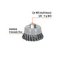 Carda copa 4' alambre trenzado fino, Multi-rosca, TRUPER, Truper, SKU 100852 — vista 3