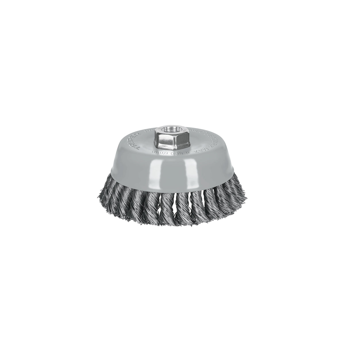 Carda copa 5' alambre trenzado grueso, Multi-rosca, TRUPER, Truper, SKU 100856