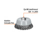 Carda copa 5' alambre trenzado fino, Multi-rosca, TRUPER, Truper, SKU 100853 — vista 3