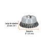 Carda copa 5' alambre trenzado fino, Multi-rosca, TRUPER, Truper, SKU 100853 — vista 4