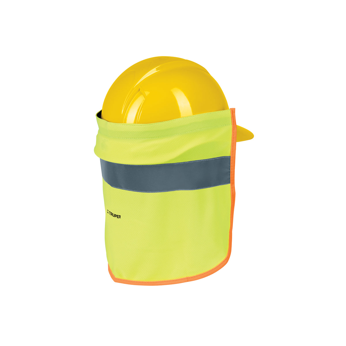 Cubrenuca para casco verde con reflejante TRUPER — foto oficial 1