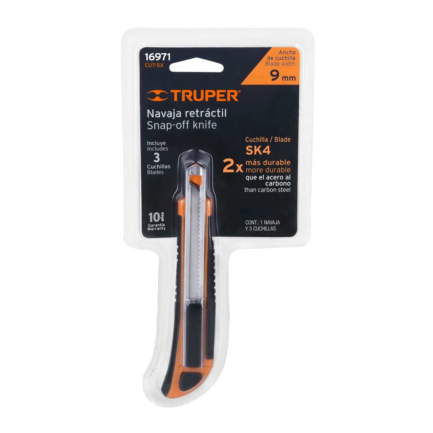 CUTTER PROFESIONAL ALMA METÁLICA 9MM TRUPER 16971 CUT-5X