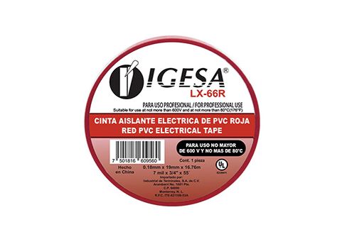 CINTA AISLANTE COLOR ROJO