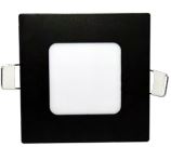 Luminaria Empotrar LED Cuadrado Corte 720mm x 720mm 138lm 85-265v Negro 3W 65K ADHARA3W65KN