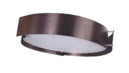 Lámpara de Techo Plafón Café 40W 127V E26 MX-CL1021/CF COBRE)