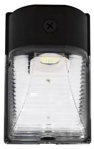 Wallpack LED 3100lm Voltaje Operación: 100-277V Dimensión: 240 * 150 * 80 mm Incluye Fotocelda Negro 26W 65K WALLPK26W