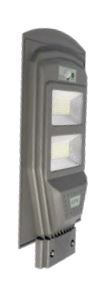 Luminaria Solar Tipo Suburbana All In One 6V9W 498*230*65mm Bateria: 3.2V/4000mA Tiempo Uso:20H Tiempo de Carga: 4-5 Hrs Panel Solar polysilicon (6V/9W) Control remoto incluido Gris Oscuro 60W 65K SOLARLED60W