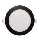 Luminaria Empotrar LED Circular 300mm Diámetro Corte 285mm Negro 24W 85-265V 1704LM 65K PLEDC24W65KN